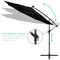 Best Choice Products 10ft Solar LED Offset Hanging Outdoor Market Patio Umbrella w/ Adjustable Tilt